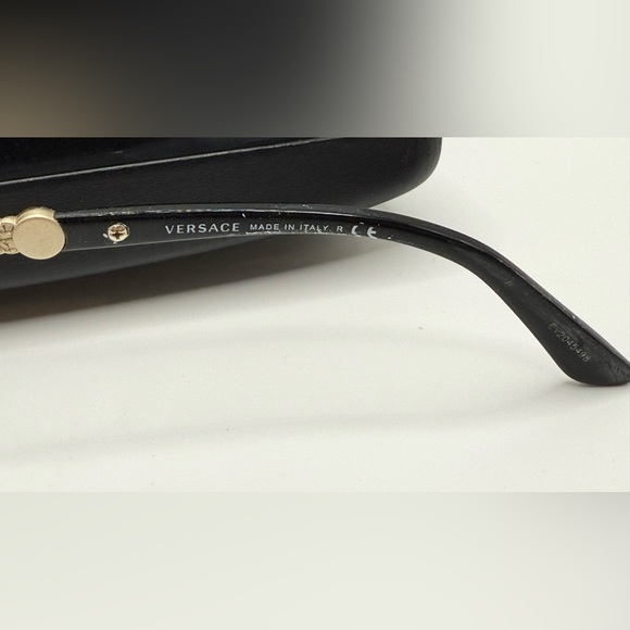 Versace Prescription Glasses VE Mod1228 1291 black/pale gold frames/frame only - Picture 6 of 12